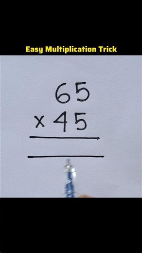 The Easiest 2-Digit Multiplication Trick! 🔥#multiplication #mathtricks #maths