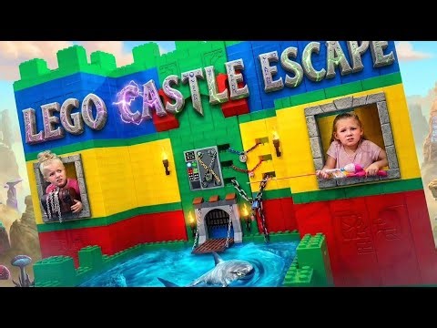 Giant Lego Fort Castle Escape Room!!