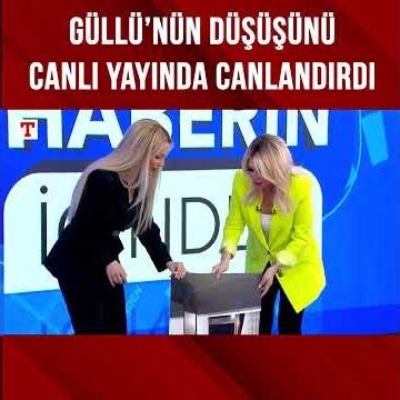 Güllü's Fall Moment Was Recreated Live on Air! #Shorts