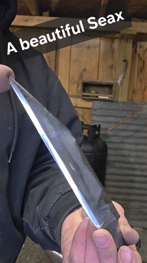Seax knife from an old file#bladesmith #repurpose