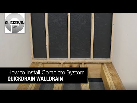 How to Install the Complete QuickDrain WallDrain System