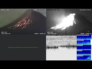 Gunung Merapi, Guguran Lava Pijar 22 Juni 2022 23:48 WIB