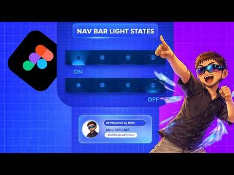 Design a Glowing Navbar UI in 5 Minutes | Figma Micro-Interaction Tutorial #figma #uidesignlearning