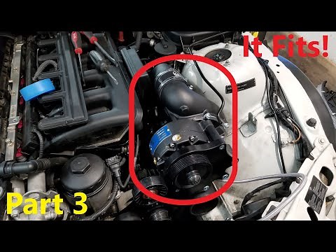 Supercharger install BMW Z3 Part 3 Mounting the supercharger