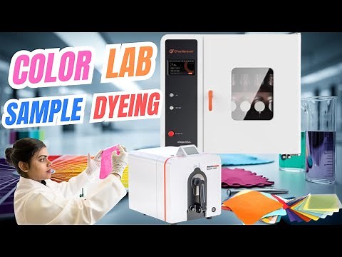 Textile Sample Dyeing Process In Color Laboratory