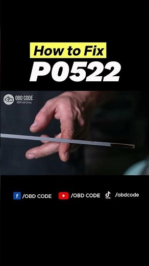 P0522 Engine Oil Pressure Sensor/Switch Circuit Low Voltage #automobile #faultcode #mechanic #diy