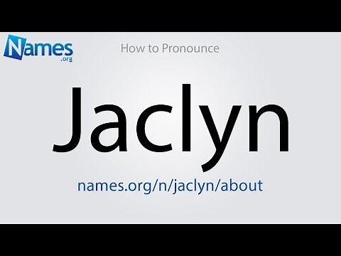 How to Pronounce Jaclyn