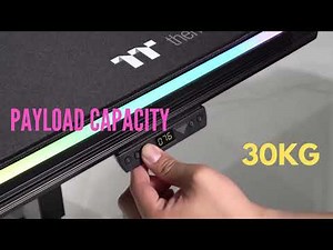 Thermaltake Level 20 Battlestation desk RGB overview