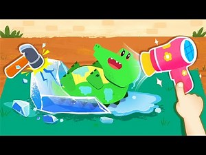 Baby Panda Care For Animals | Drive the Truck | Clean up & Learn about Animals | BabyBus Games Video