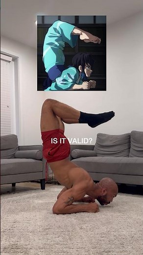 Inosuke BackBend Pose! Is it Possible? #shorts #demonslayer #calisthenics