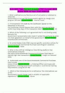 CLG 0010 Test Answers PDF Latest 2023 Score 100 At Your First Attempt