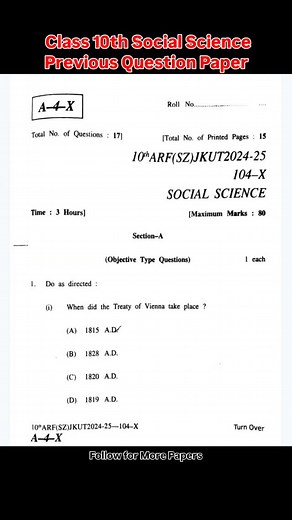 116 reactions · 11 shares | Class 10th Social Science Previous Question Paper . #studentalerts #jkbose #jkbosepaper | Student Alerts | Facebook
