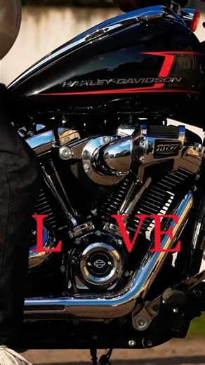 What is love? Harley Davidson 883 Big heart Big engine Blue Alien 👽