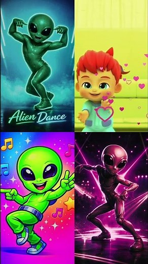 Dancing Green Alien Dance