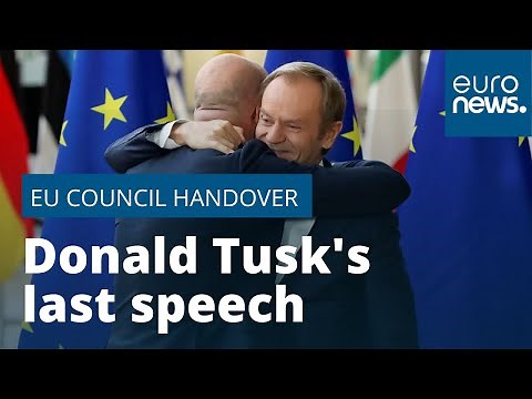 Donald Tusk's last speech as EU Council president