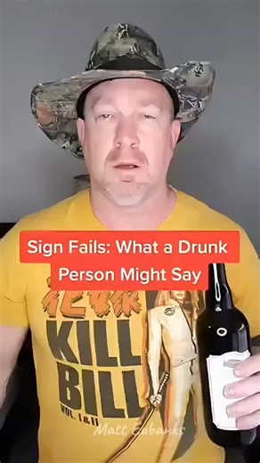 SIGN FAILS: What a drunk person might say. #funny #comedy #humor #laugh #fail | Matt Eubanks