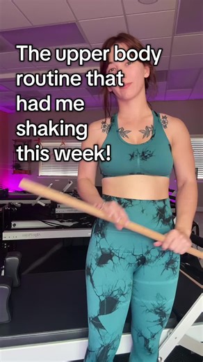 The Dowel is Back with another upper body routine that shakes up more than just the muscles! #kumquatpilates #reformerpilates #dadecityfl #pilates #armday