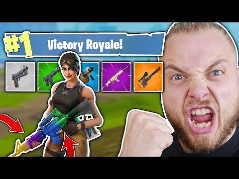 THE RAINBOW GUN CHALLENGE!! - FORTNITE BATTLE ROYALE!!