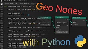 Master the Basics of Blender Python for Geo Nodes in Just One Video | BlenderNation Bazaar