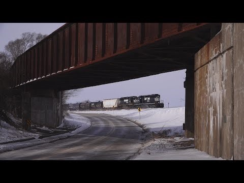 Looking Under The Illinois Terminal, NS D29 and 251 in Illiopolis, IL