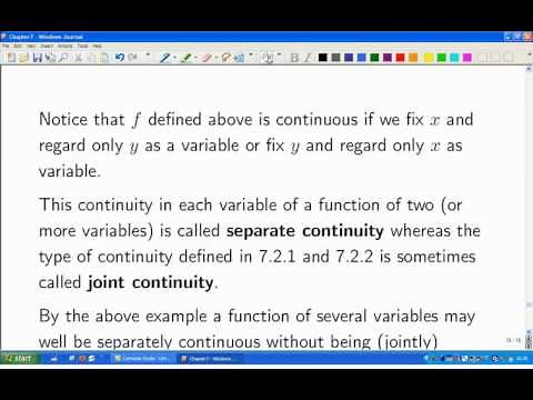 Lecture 14a: Math. Analysis - Sequence definition of continuity