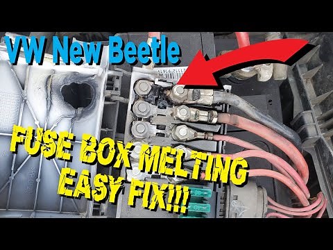 VW New Beetle Fuse Box Melting Easy Fix!