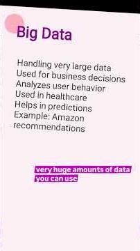 Big Data-difference between big data and machine learning