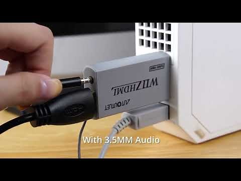 AUTOUTLET Wii HDMI Converter Wii to HDMI Wii2HDMI Converter
