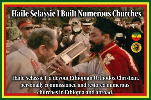 Haile Selassie I was not a nominal Christian patron; he was an active Ethiopian Orthodox monarch who systematically funded, commissioned, restored, and endowed churches throughout his reign, both in Ethiopia and abroad. Key points, plainly stated: • Church building was state policy. As Emperor, Haile Selassie I understood the Ethiopian Orthodox Tewahedo Church as foundational to Ethiopian civilization and governance. Church construction and restoration were integral to his vision of national ren