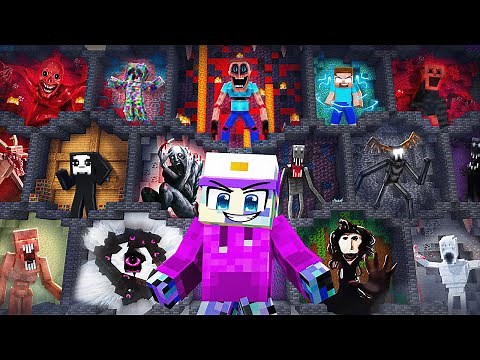 I Trapped Every Horror Mob in Minecraft…