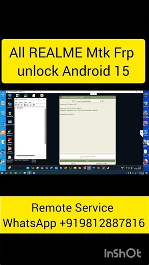 All REALME Mtk Frp unlock Android 15 Without Flash #shortvideo