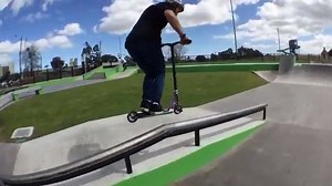 @vincentkudrna made it down to AUS, and had a morning sesh at Noble Skatepark the other day! Be sure to follow him to keep up with his trip! #vincentinaus #fasenscooters | Fasen