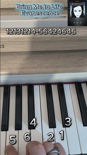 Evanescence – Bring Me to Life - Easy piano tutorial#piano