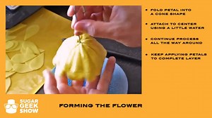 How to make a gumpaste dahlia flower.mp4 | Artisan Cake Company | Facebook