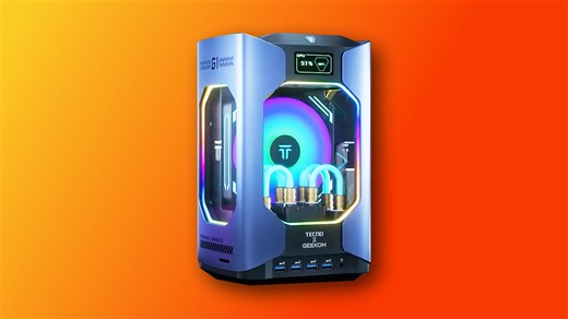 Geekom just dropped the "world's smallest" water cooled mini gaming PC