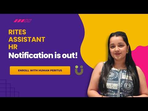 Notification out for RITES Assistant HR 2026!!!