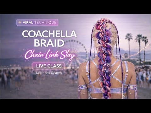 How to Do the Viral Chain Link Braid (Coachella Edition)