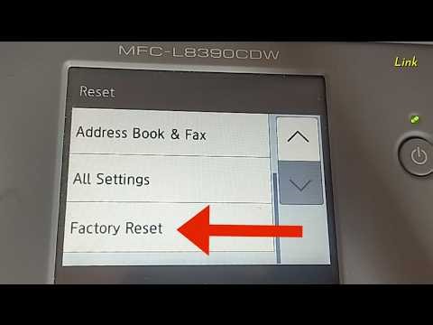 Restore Default Factory Settings Brother MFC-L8390 MFC-L8900