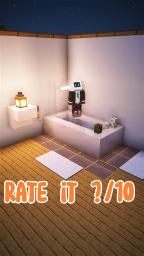 Minecraft Working Bath Build Hack 🛀はじまりの曲