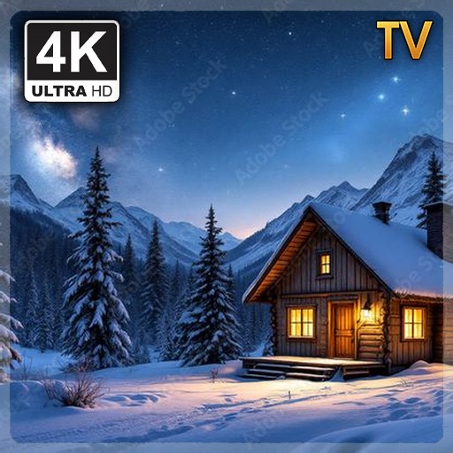 Cozy Winter Cabin Relaxing Ambient Screensaver – Snowy Peaceful Serenity Fire TV