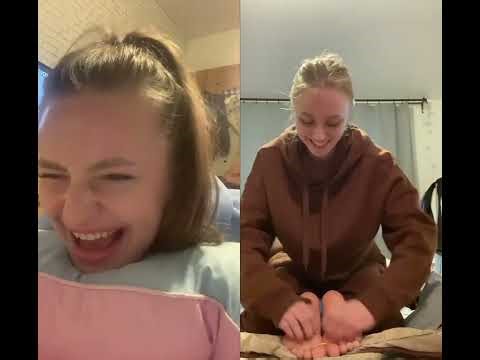 Foot Tickle Challenge – Blonde Friends | Hands & Hairbrush