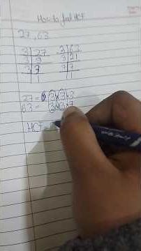 How to find HCF (simple method) 👍| #maths #hcf