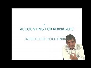MMPC - 004 (Part- 1) Accounting for Manager - Introduction