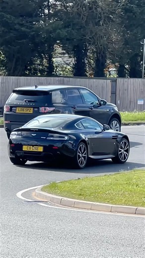 James Bond spotted in the wild - Aston Martin V8 Vantage, stealth black 007 spec