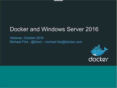 Docker for Windows Server 2016
