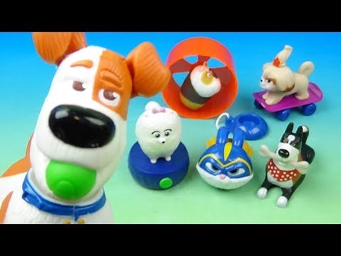 2019 The Secret Life of Pets 2 Movie set of 6 McDonalds Happy Meal Full Collection Video Review