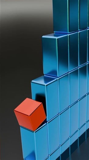 Looping Block Animation #3dart #quiz #3danimation #simulation #blender #animation #cgi