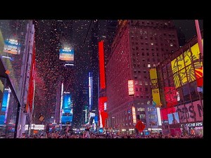 Full NYC Times Square New Years Eve Ball Drop & Countdown 2025