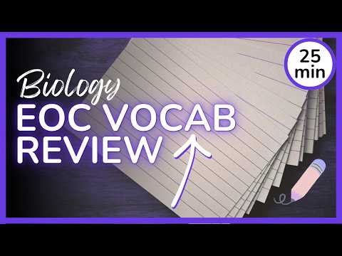 25 min Biology Vocab Study Session! // Review top bio vocab for your exams!