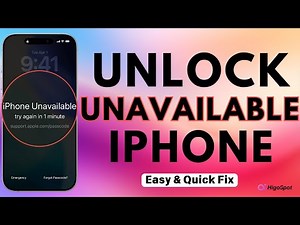 iPhone Unavailable. How to Unlock in Minutes| Unlock iPhone without Passcode| iPhone Passcode Bypass